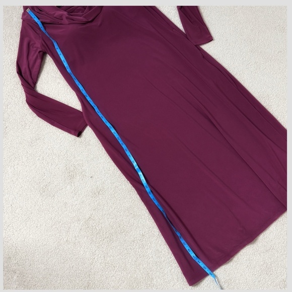 NWT Soma Matte Jersey Dress Midi Bra Dress Shelf Bra Off Shoulder Pockets Large - Picture 11 of 12